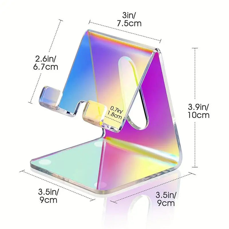 Acrylic Wave Phone & Tablet Stand | Minimalist Desktop Holder Phone & Tablet Stand Babs
