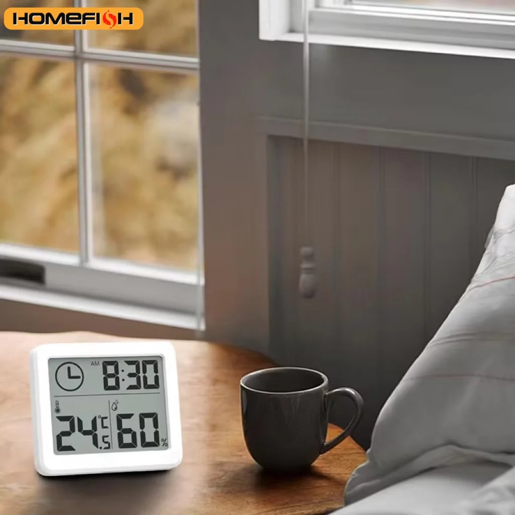Digital Desk & Wall Clock – Time, Temperature & Humidity Digital Desk Clock Babs