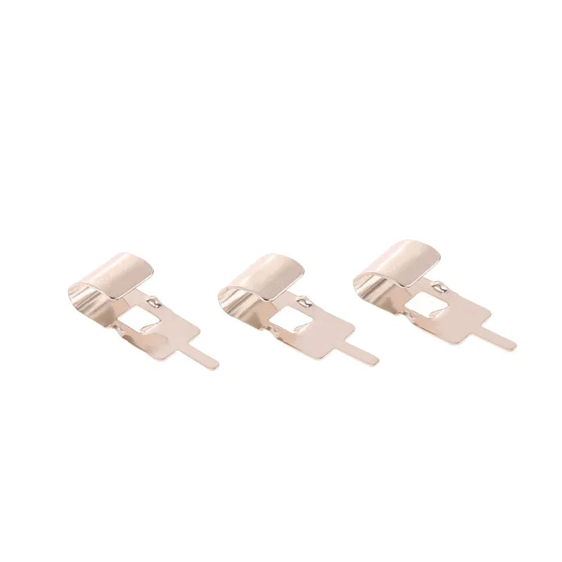 50PCS Spring Steel 18650 Battery Contact Clips for Electronics Battery Contact Clips Babs