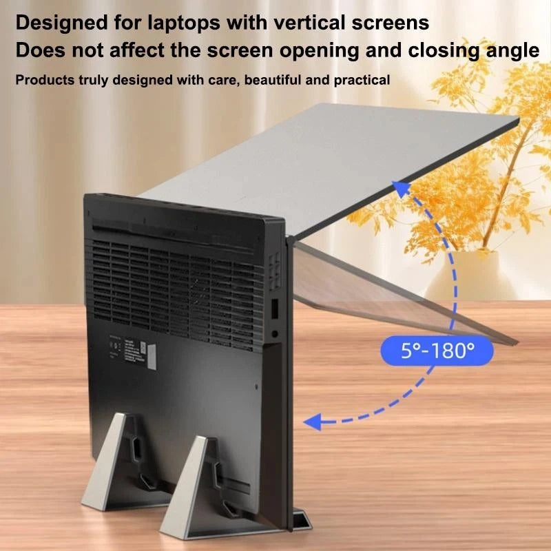 Vertical Laptop & Tablet Stand – ABS Desk Organizer Vertical Laptop Stand Babs