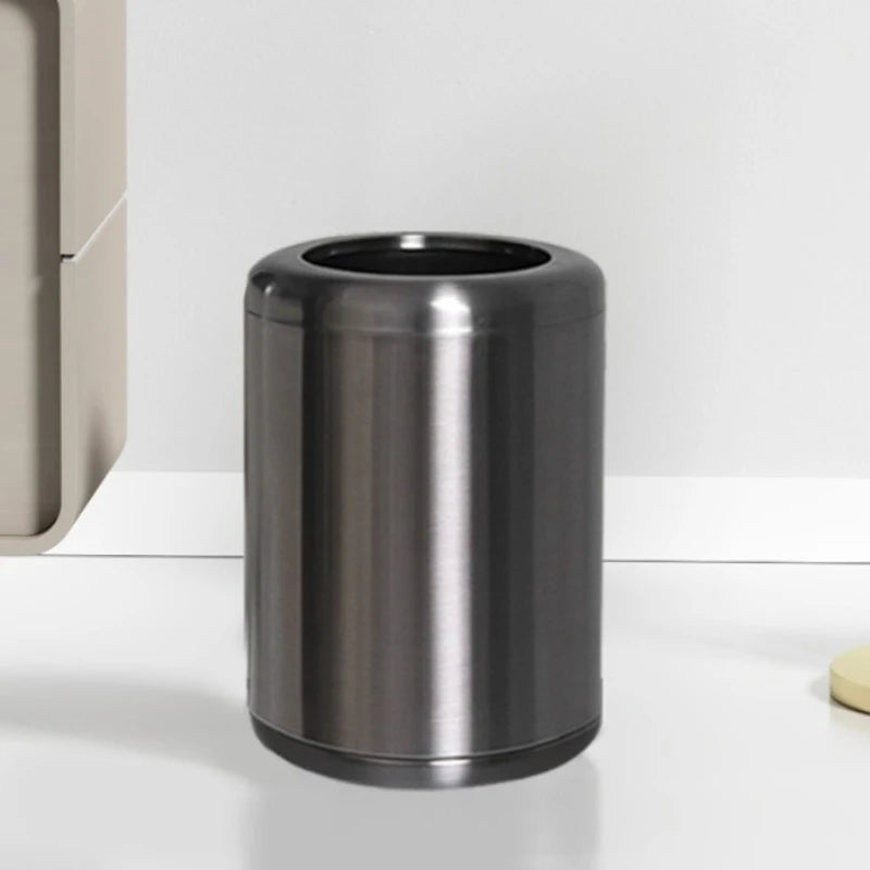 Modern Iron Trash Can 8L/12L – Waste Bin for Home Rooms Iron Waste Bin Babs
