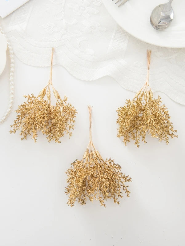 Artificial Golden Flowers – Wedding, Holiday & Home Décor (1/5pcs) Artificial Flower Decor Babs Gold 1 pc