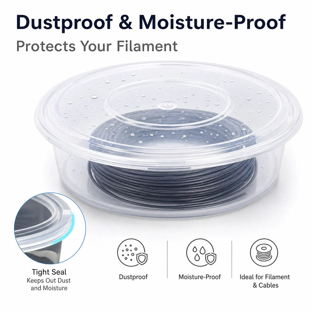 3D Filament Storage Box 10-Pack – Stackable Transparent Cases Filament Storage Box Babs