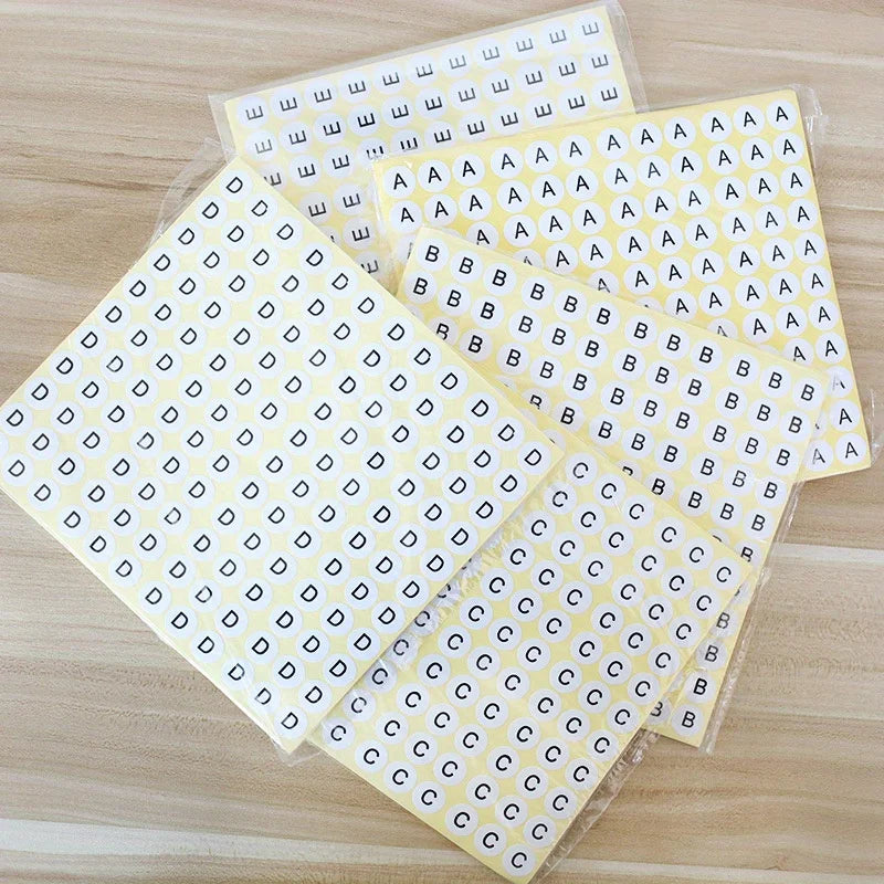 26 Sheets A–Z Alphabet Stickers – Round Peel & Stick Labels Alphabet Label Stickers Babs