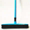 Pet Hair Rubber Broom & Squeegee – Multi-Surface Floor Brush Pet Hair Broom Babs Blue