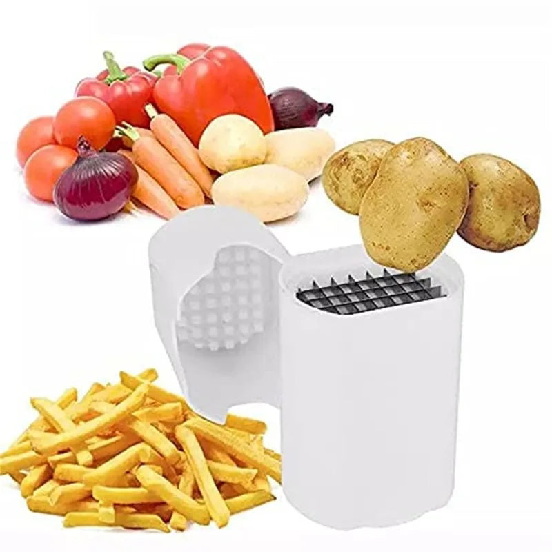 French Fry Cutter & Veggie Dicer – Stainless Steel Chopper Vegetable Dicer Babs