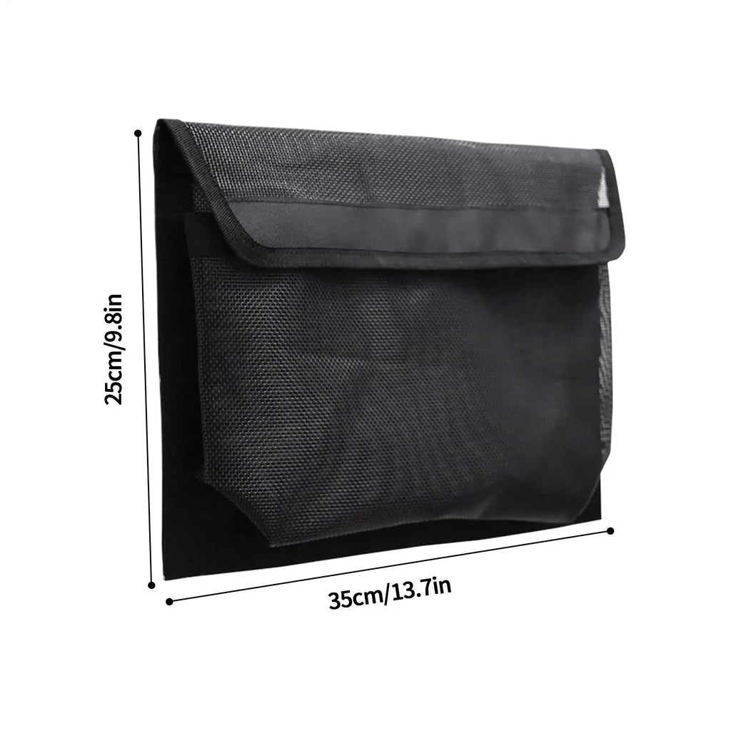 Boat Storage Mesh Bag – Adhesive Mount & Secure Flap Cover Marine Storage Bag Babs