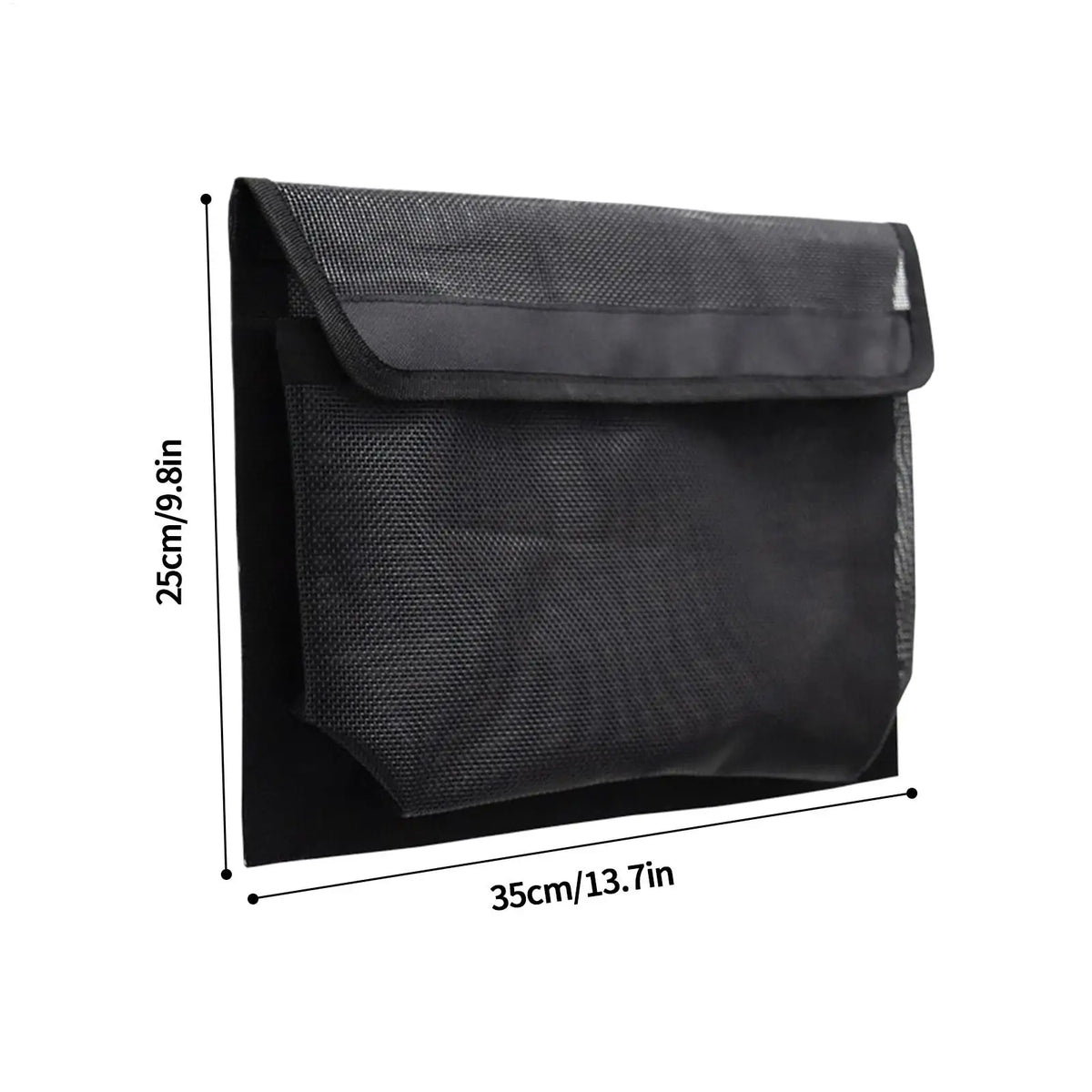Boat Storage Mesh Bag – Adhesive Mount & Secure Flap Cover Marine Storage Bag Babs