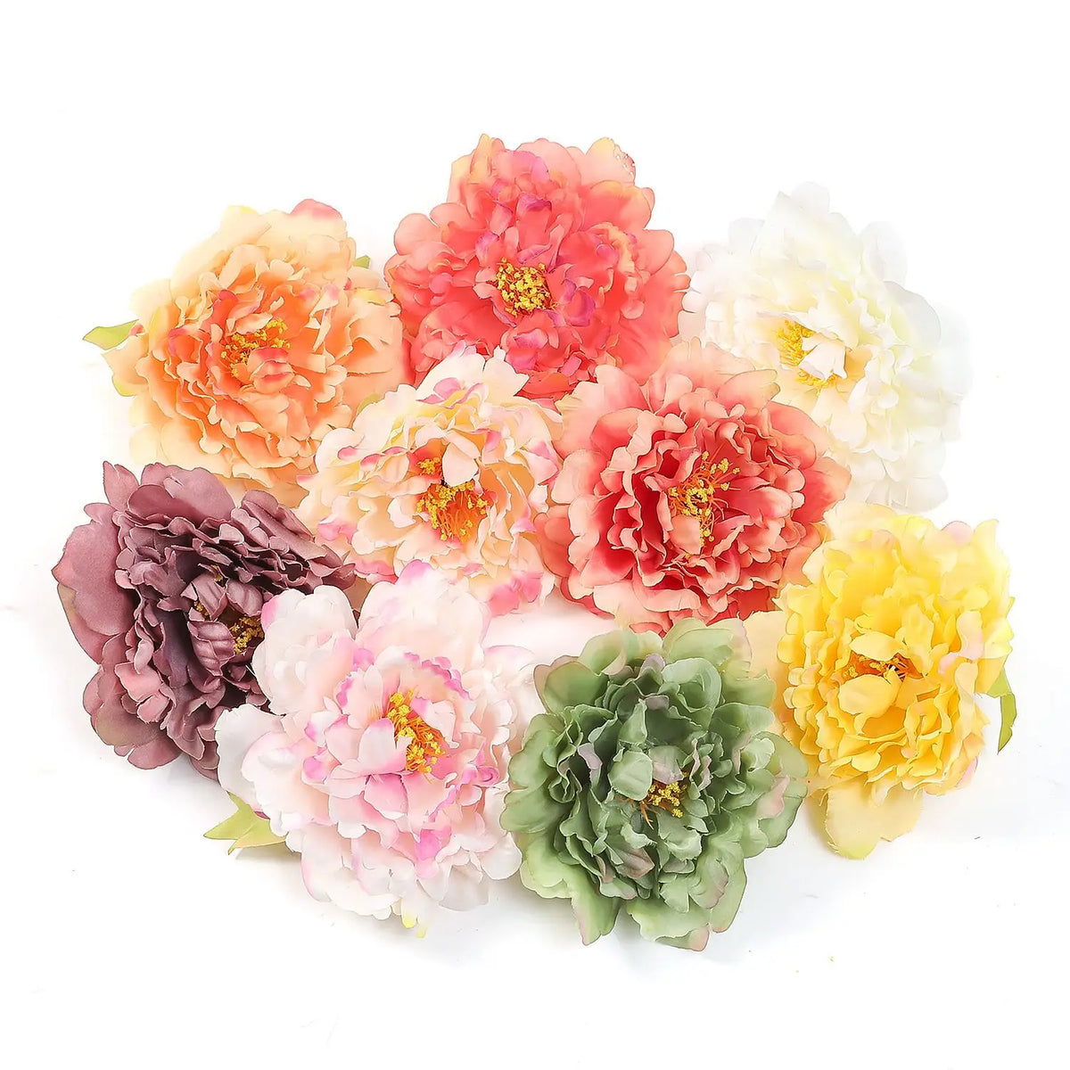 Silk Peony Artificial Flowers 10/20pcs – Wedding & Home Décor Artificial Silk Flowers Babs