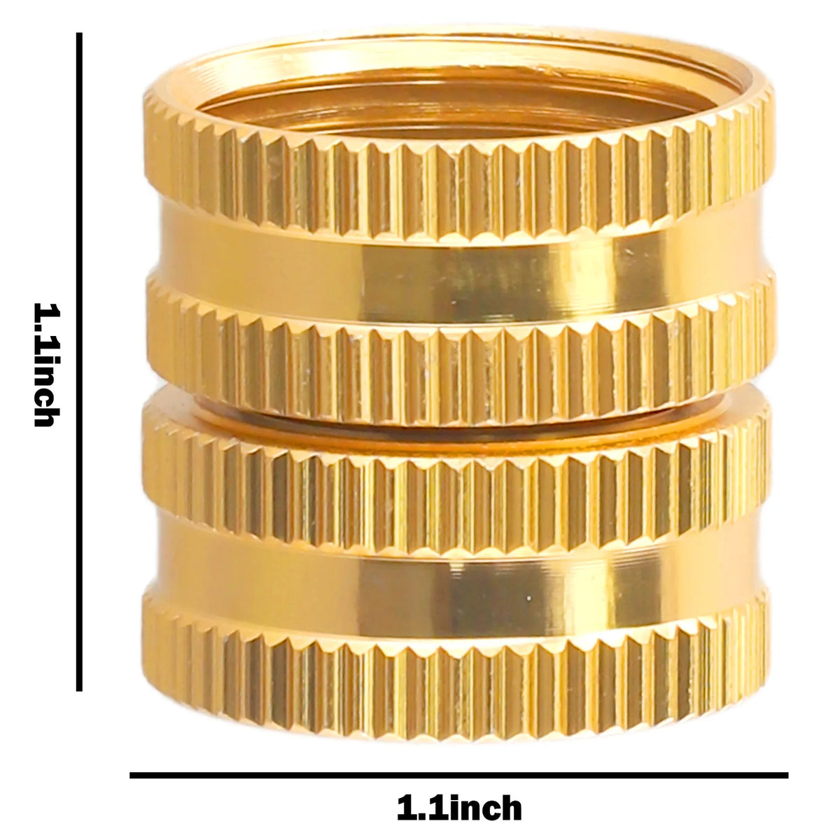 3/4" Aluminium Alloy Garden Hose Female-Female Connector Garden Hose Fitting Babs