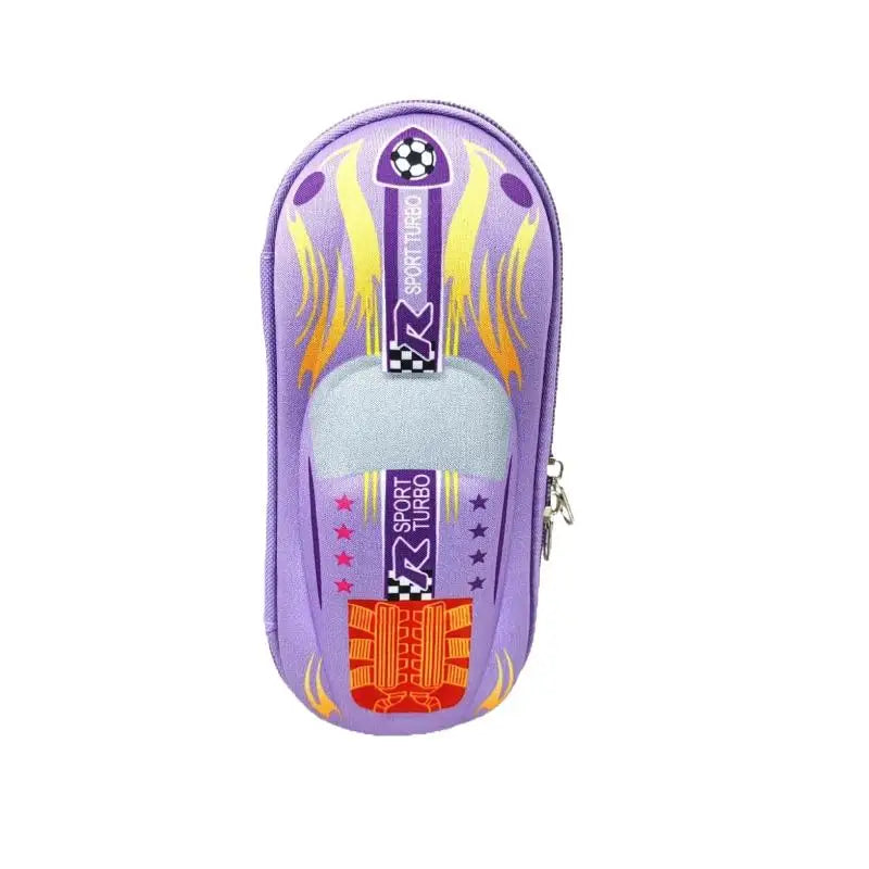 3D Racing Car EVA Pencil Case – Kids Cartoon Stationery Box Kids Pencil Case Babs