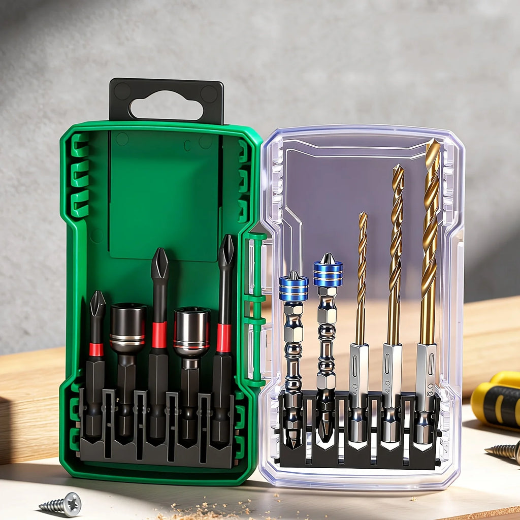 10Pcs S2 Steel Magnetic Screwdriver Bits – Hex Shank Impact Set Screwdriver Bit Set Babs