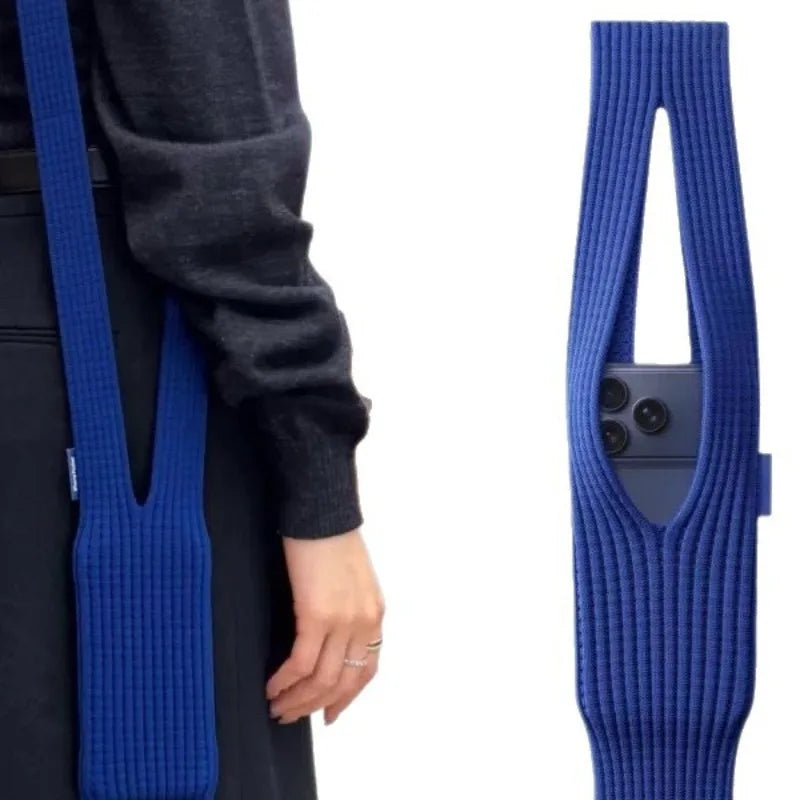 Knit Stretch Phone Crossbody Bag – Mini Lightweight Sling Pouch Phone Crossbody Bag Babs