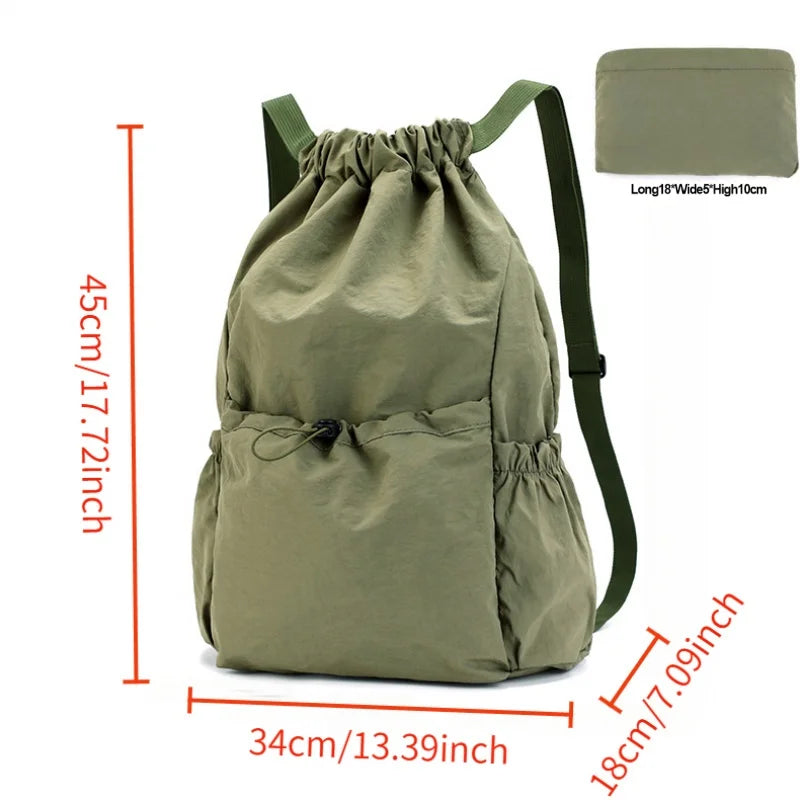 Lightweight Waterproof Drawstring Backpack – Sports & School Drawstring Backpack Babs