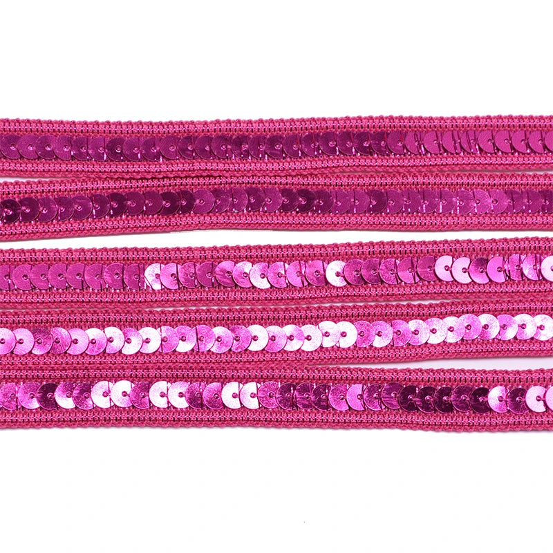 5M Sequin Ribbon Lace Trim 12mm – Bridal DIY Sewing Craft Sequin Lace Trim Babs B06 5M