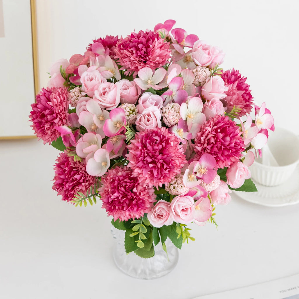 Artificial Silk Rose & Chrysanthemum Flowers for Home & Weddings Artificial Silk Flowers Babs