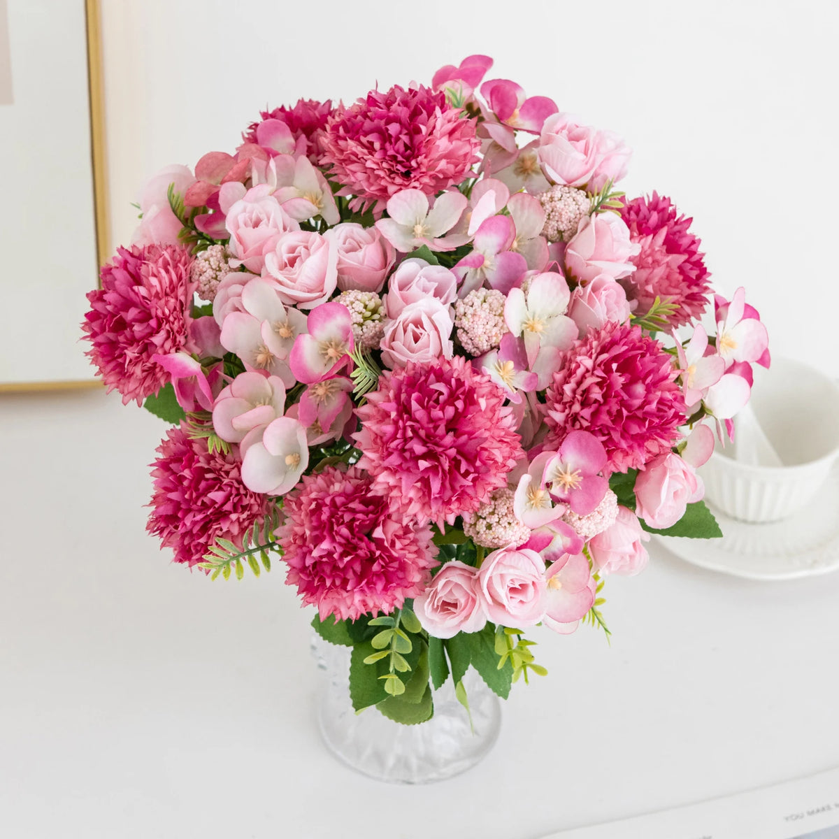 Artificial Silk Rose & Chrysanthemum Flowers for Home & Weddings Artificial Silk Flowers Babs