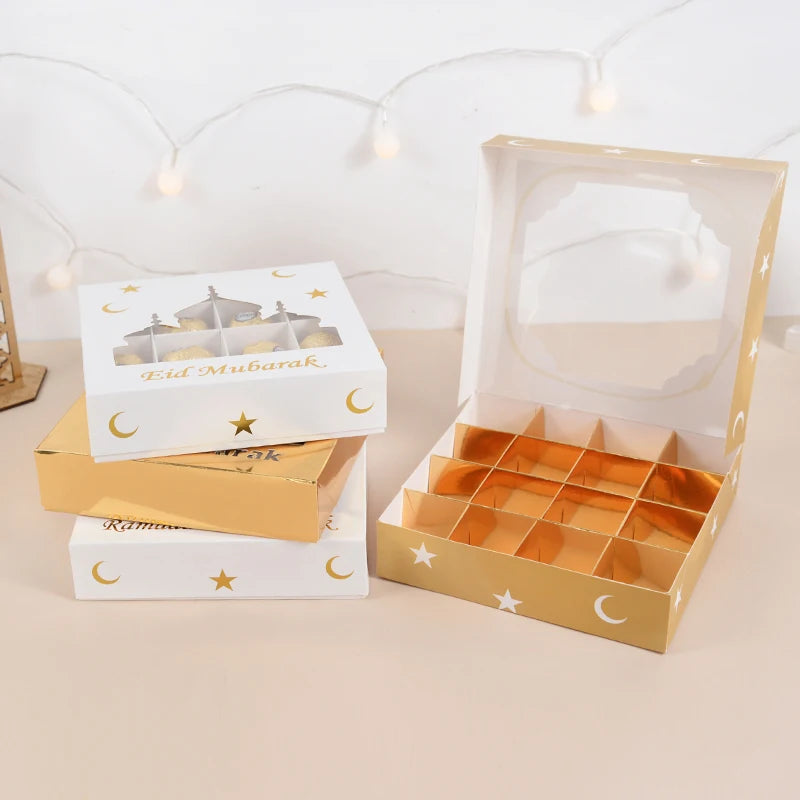 Eid Mubarak Gift Boxes 1-5 Pcs | Ramadan Candy Packaging Holiday Gift Box Babs