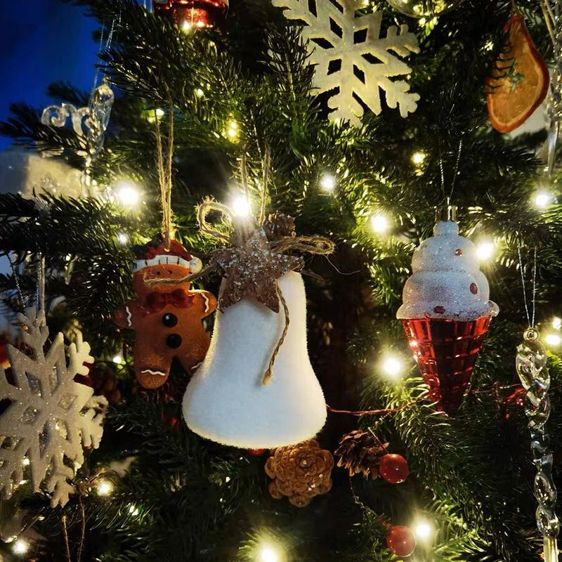 White Foam Christmas Ornaments – Snowflake & Ball Pendants Christmas Tree Ornaments Babs
