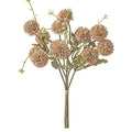 Silk Chrysanthemum Artificial Flowers – Wedding & Home Décor Artificial Silk Flowers Babs Dark Khaki 1 PC