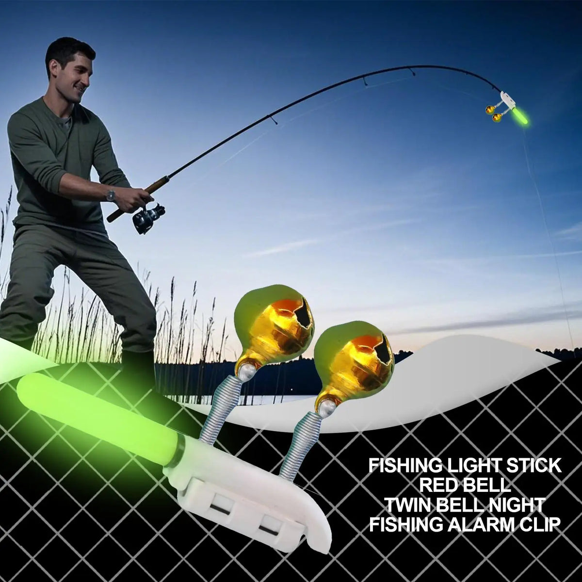 Rechargeable Waterproof Fishing Rod Tip Light – LED Glow Clamp Fishing Rod Light Babs