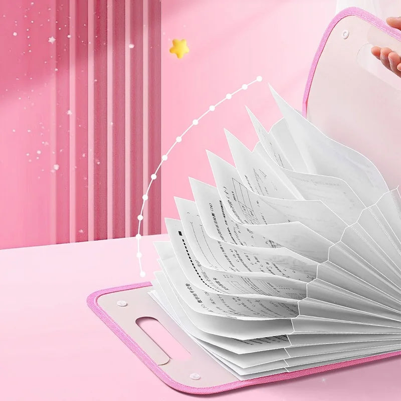 13-Pocket Expandable File Folder – Accordion Document Organiser Accordion File Organiser Babs