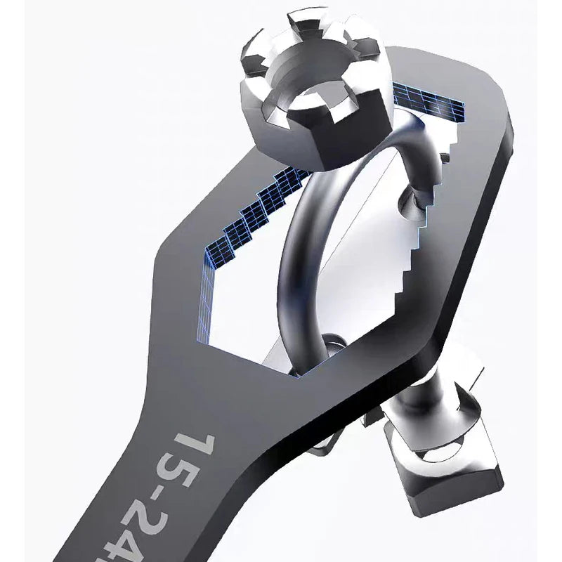 Adjustable Double Head Self-Tightening Wrench 8–24mm Adjustable Wrench Babs