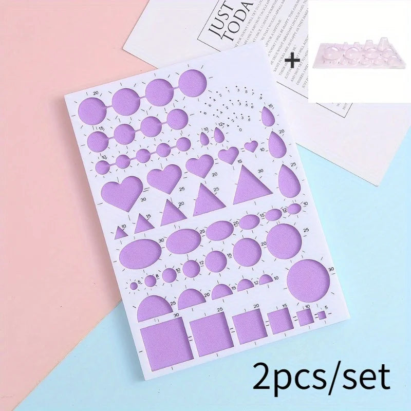 Paper Quilling Tool Set with Templates – 2pcs Rolling Kit Paper Quilling Kit Babs