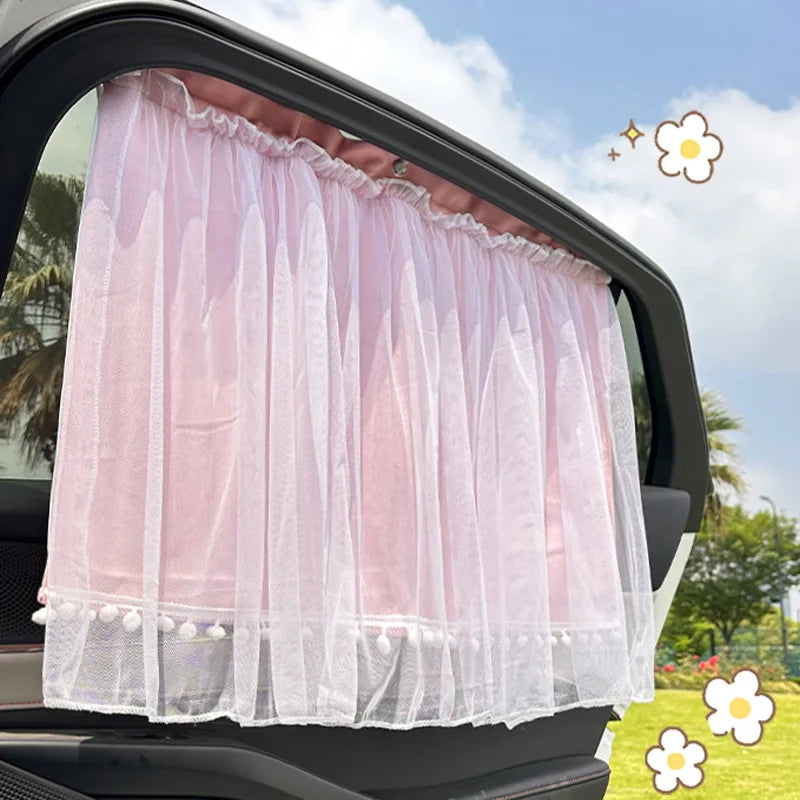 Car Side Window Sun Shade Curtain – UV & Heat Block Car Window Shade Babs