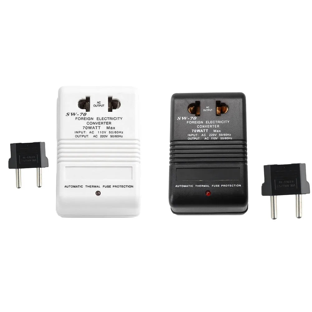 70W Voltage Converter Transformer 220V to 110V – EU Plug Voltage Converter Transformer Babs