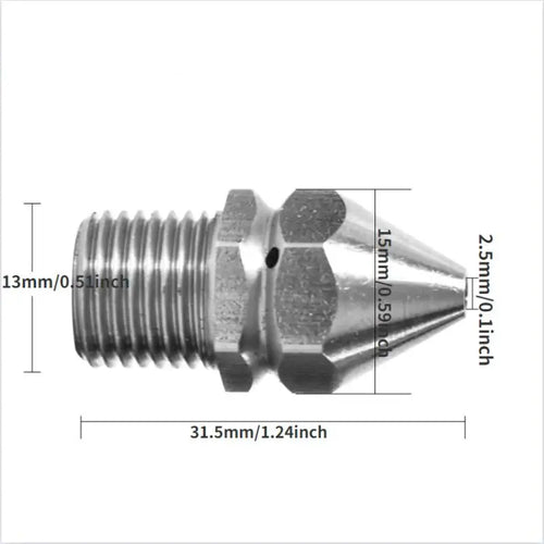 1/4" Pressure Washer Pipe Jetter Nozzle – 4-Jet Drain Cleaner Pressure Washer Nozzle Babs