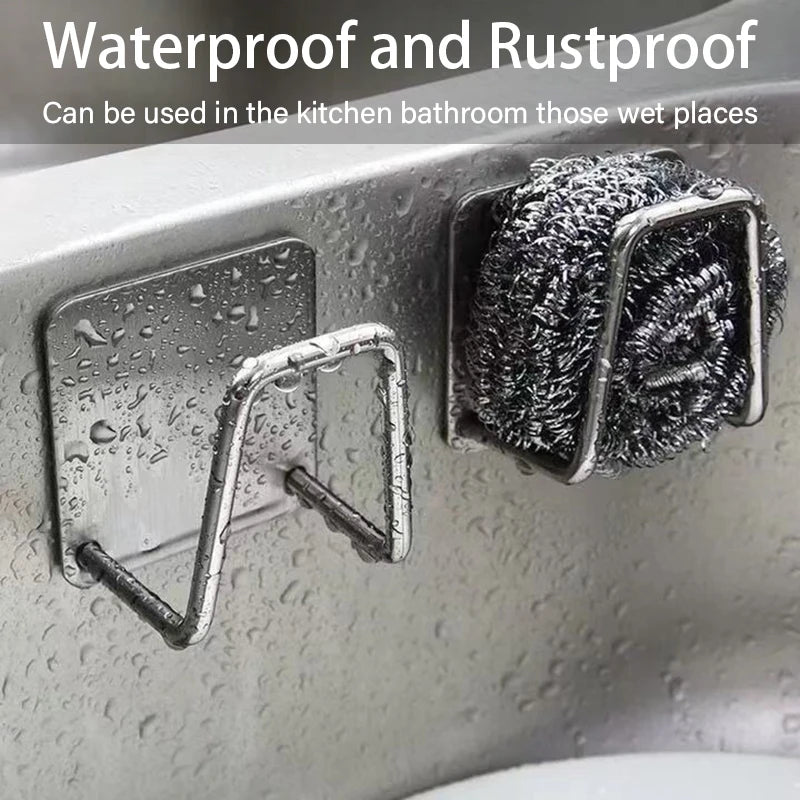 Stainless Steel Kitchen Sink Sponge Holder & Organizer Sink Sponge Holder Babs