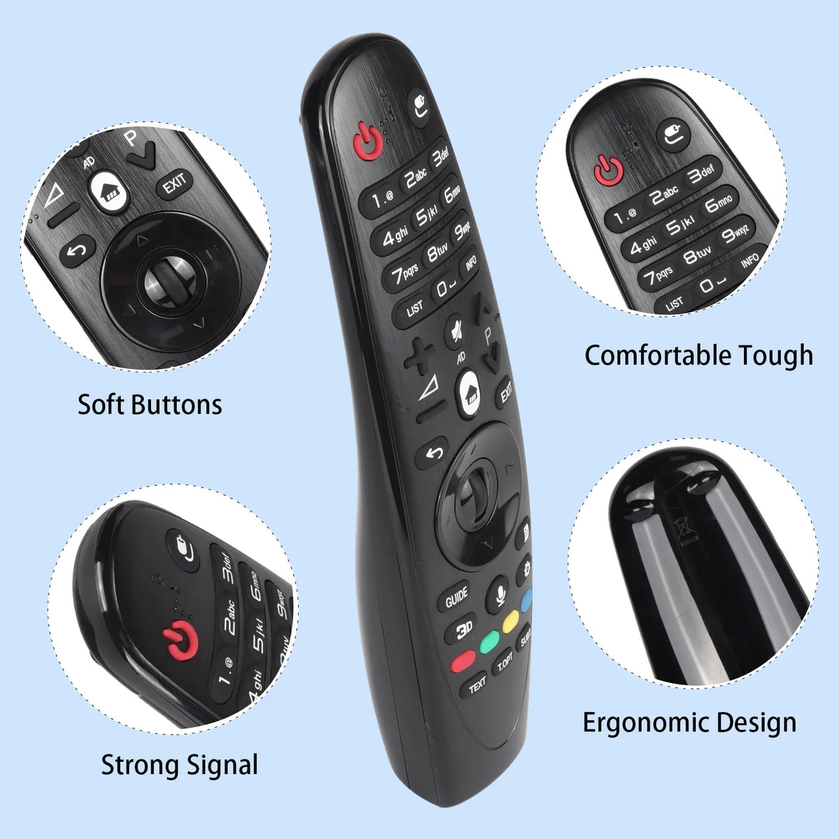 AN-MR600 IR Remote Control Replacement for Smart TVs TV Remote Control Babs