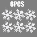 Foam Snowflake Hanging Ornaments – 6 Pcs Christmas Decor Christmas Ornaments Babs 1Bag 15cm