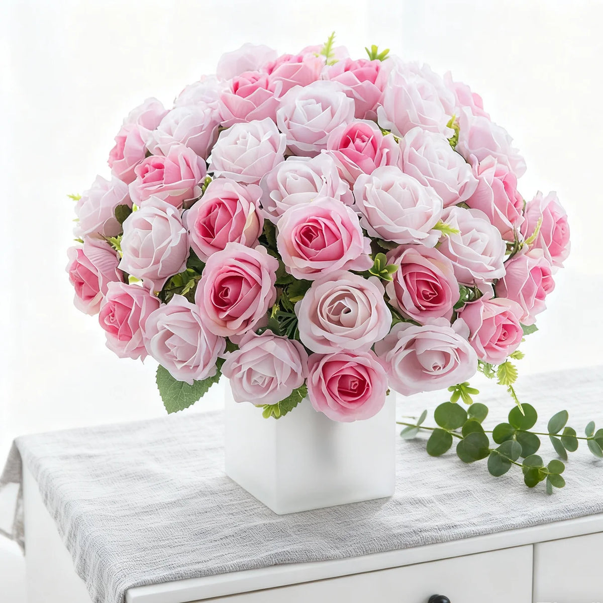 Artificial Silk Rose Bouquet for Wedding & Home Décor Artificial Silk Flowers Babs