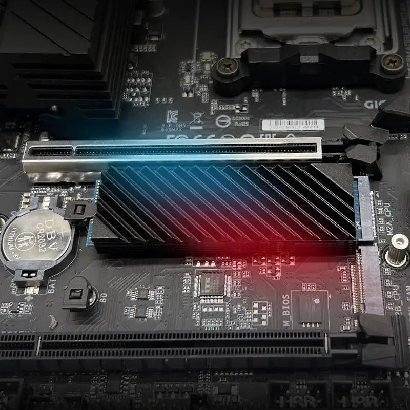 M.2 2280 NVMe SSD Aluminum Heatsink Cooler with Thermal Pad SSD Heatsink Cooler Babs