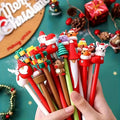 Christmas Holiday Ballpoint Pen Set | 0.5mm Black Ink, 5 Designs Holiday Ballpoint Pen Set Babs 10PCS