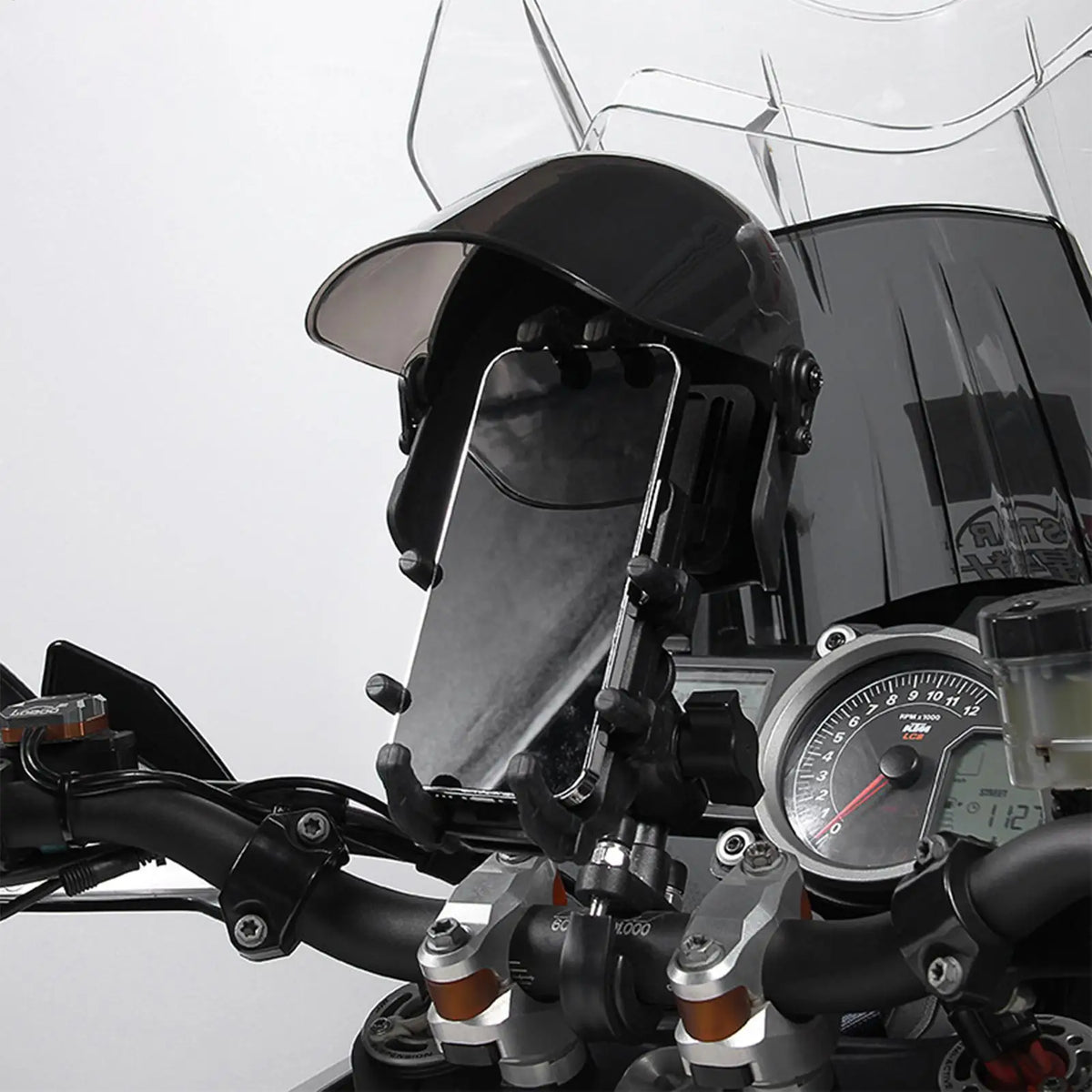 Motorcycle Helmet Phone Mount with Sun Shade & Rain Cover Motorcycle Phone Mount Babs