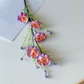 Artificial Butterfly Azalea Fake Flower 63cm – Fade-Resistant Decor Artificial Flower Stem Babs Purple