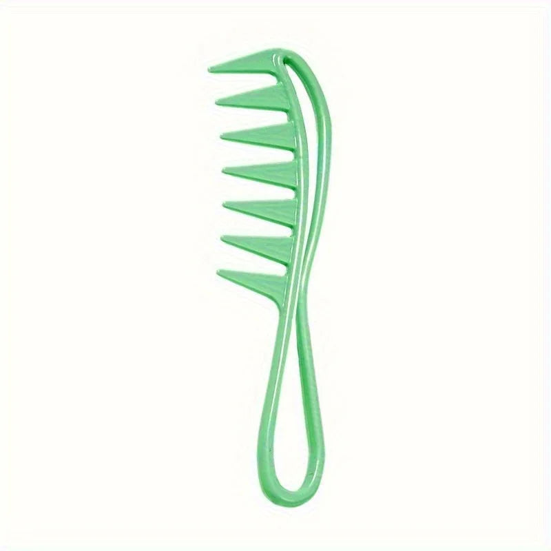 Retro Men's Hair Comb – Hollow 3D Handle for Styling & Massage Men's Hair Comb Babs green