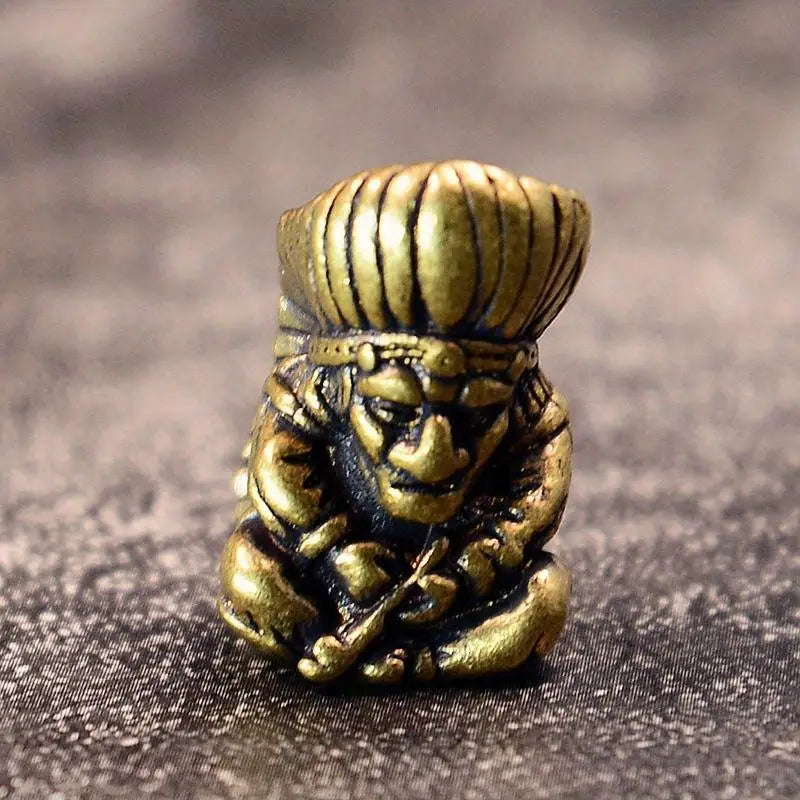 Brass Chief Knife Bead – DIY Keychain & Bracelet Pendant Brass Craft Bead Babs brass