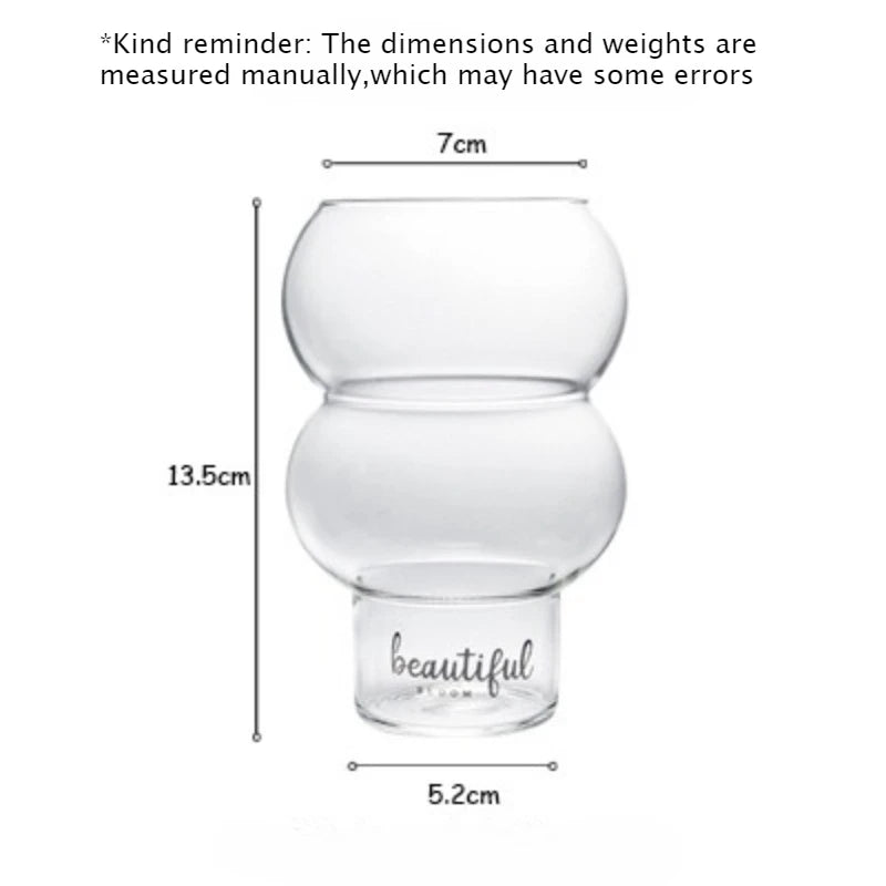 Borosilicate Glass Cup 520ml – Heat-Resistant Drinkware Glass Drinkware Cup Babs