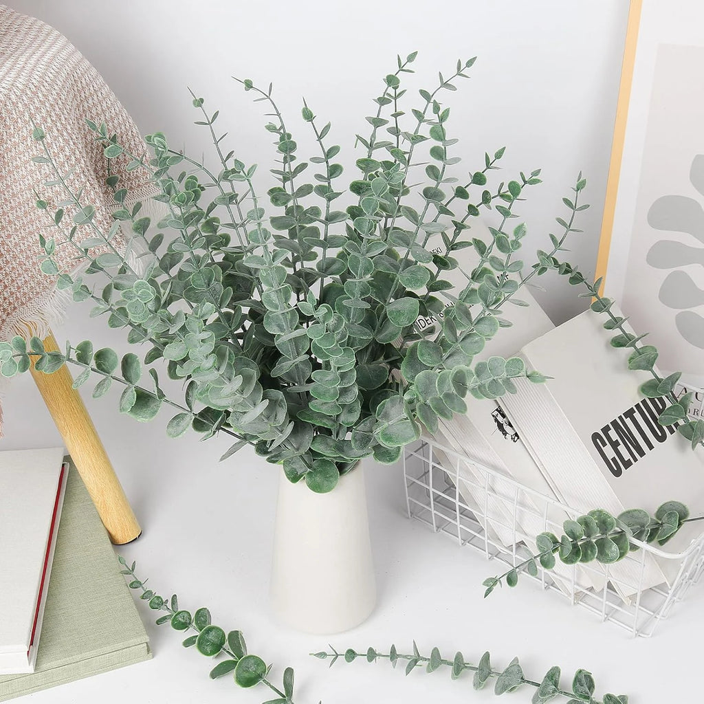 Artificial Eucalyptus Leaves Fake Plants – Wedding & Home Decor Artificial Leaves Babs
