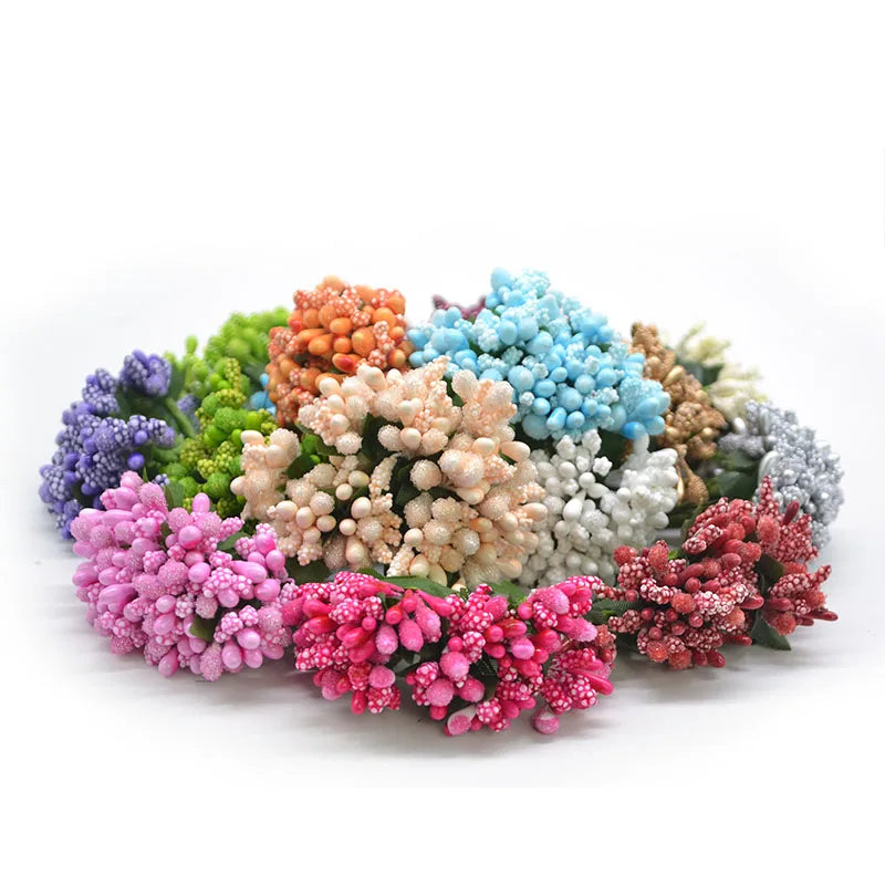 12pcs Artificial Flower Stamens – DIY Wedding & Craft Decor Artificial Flower Stamens Babs