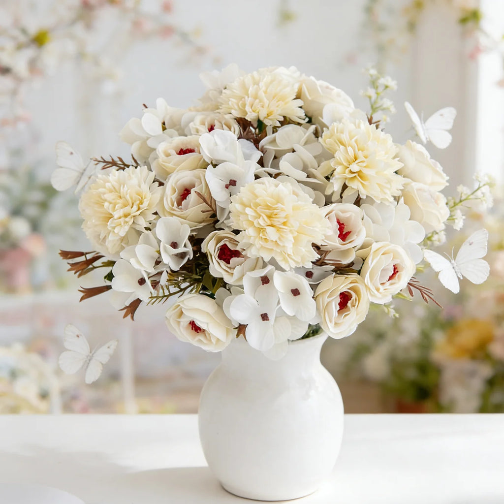 Artificial Silk Rose Bouquet for Wedding, Home & DIY Décor Artificial Flower Bouquet Babs