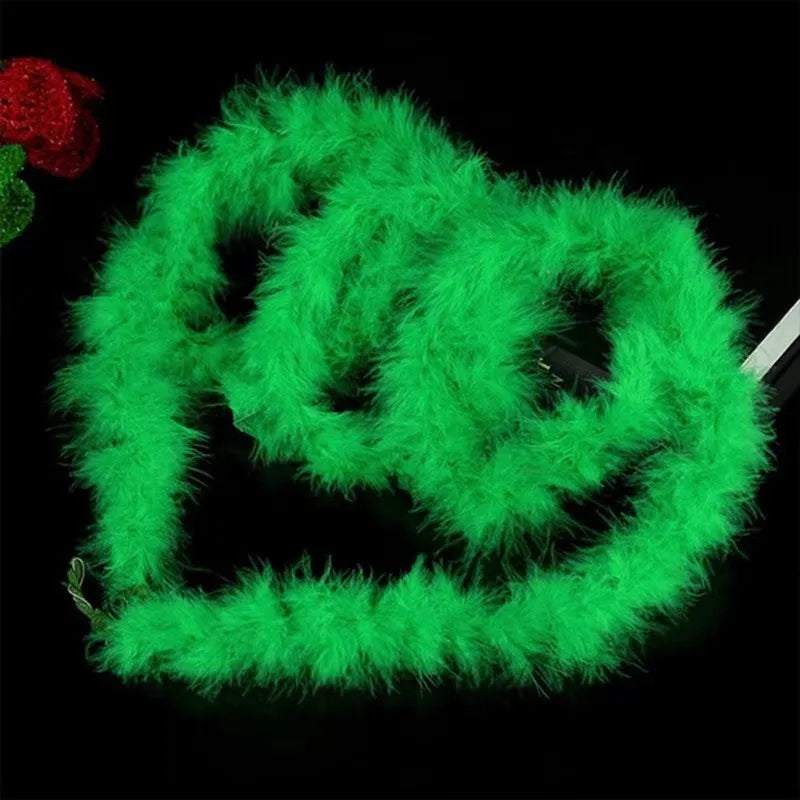 2PCS 2M Christmas Feather Boa Garland – Party & DIY Décor Feather Boa Garland Babs
