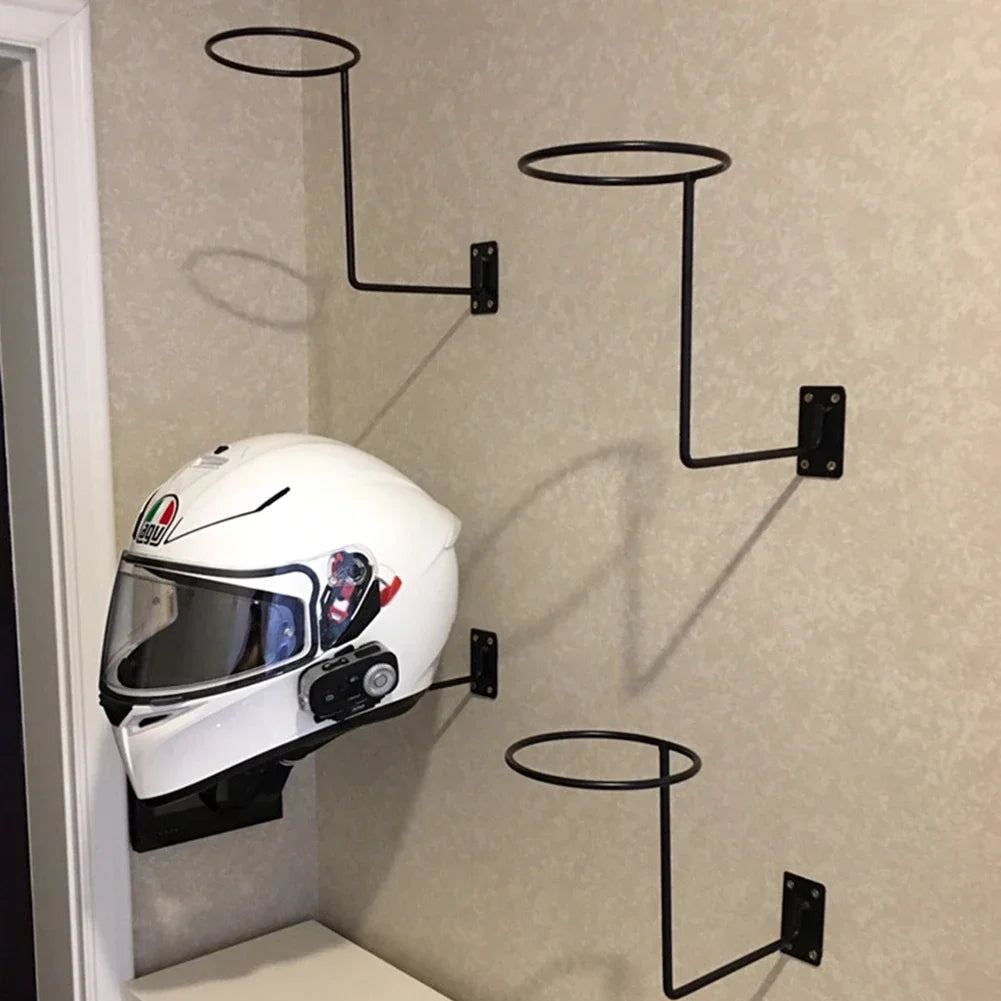 Wall Mounted Metal Helmet Hook – Hat & Coat Storage Rack Wall Mounted Hook Babs
