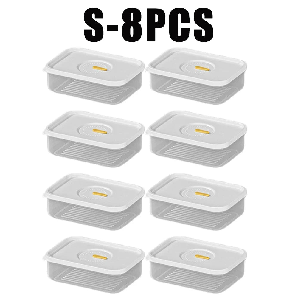 Lunch Meat & Cheese Keeper Container – Fridge Organizer Box Food Storage Container Babs S-8PCS