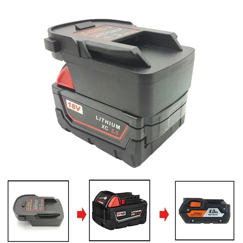 Milwaukee 18V Battery Adapter Converter for RIDGID & AEG Tools Battery Adapter Converter Babs