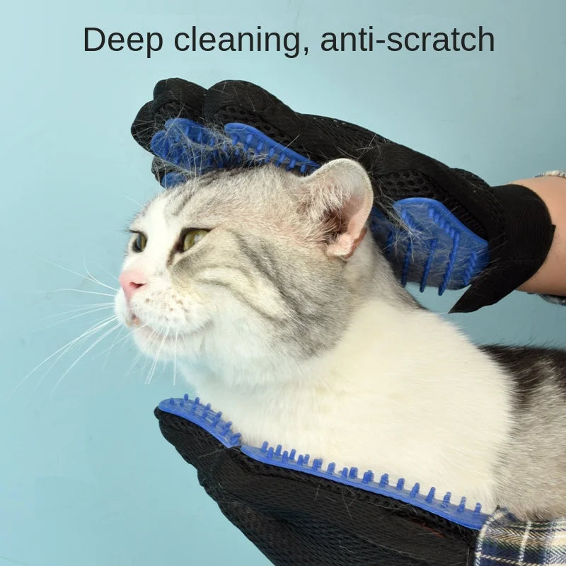 Silicone Pet Grooming Gloves – Dog & Cat Hair Removal Brush Pet Grooming Gloves Babs